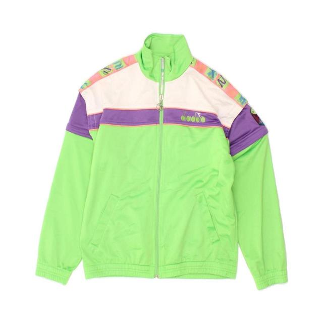 Diadora Men's Polyester Jacket - Green - XS on Productcaster.