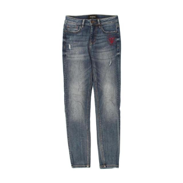 Desigual Women's Slim Jeans - Blue - 24" on Productcaster.