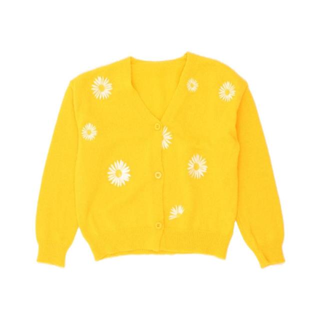 Vintage Women's Cardigan - Yellow - L on Productcaster.