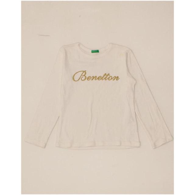 Benetton Kids' T-shirt - White - 6 years on Productcaster.