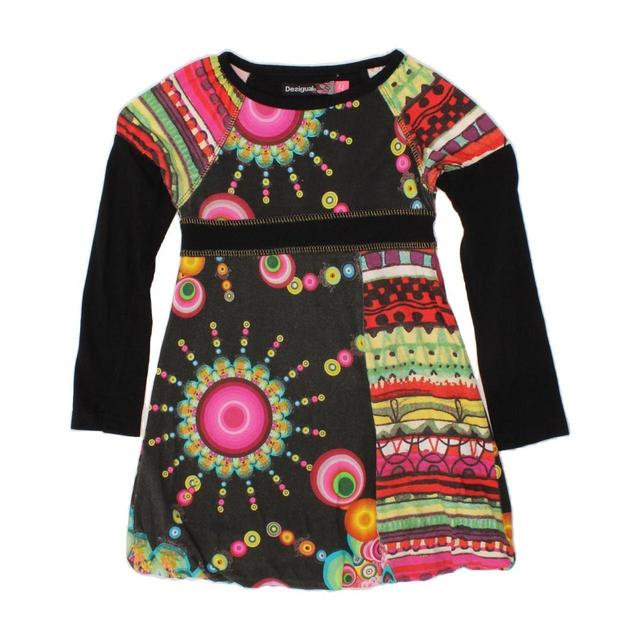 Desigual Kids' Cotton Dress - Black - 4 years on Productcaster.