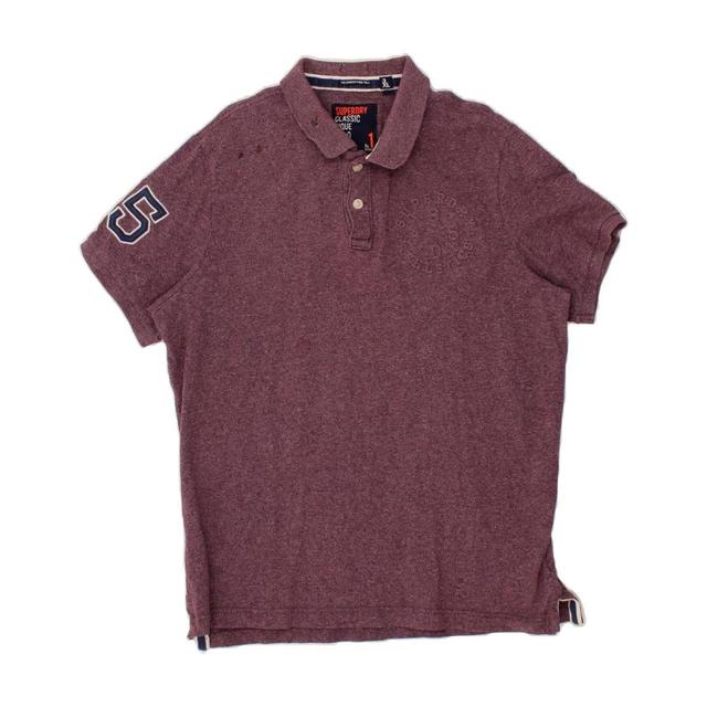 Superdry Men's Polo shirt - Burgundy - 3XL on Productcaster.