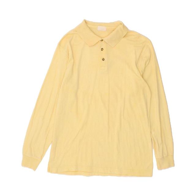 Vintage Men's Polo shirt - Yellow - L on Productcaster.