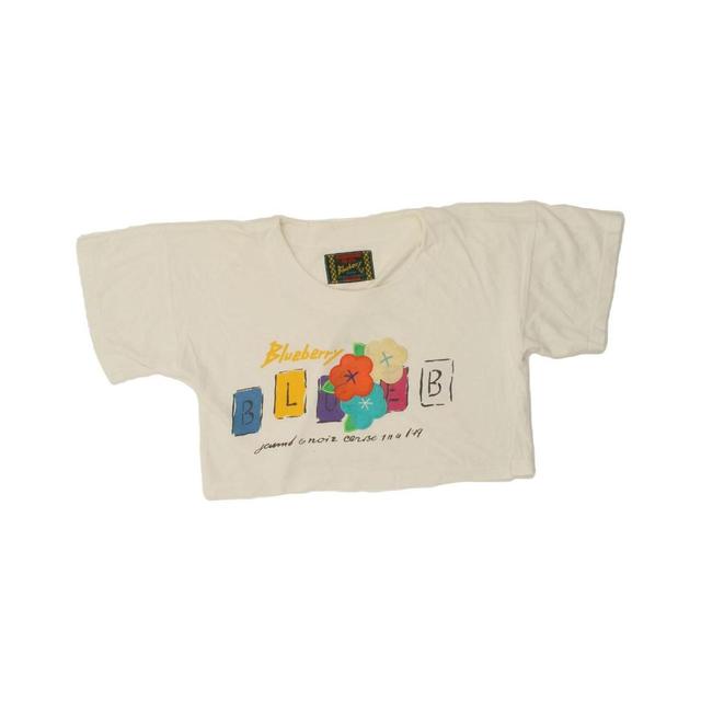 Vintage Women's Crop top - White - XL on Productcaster.