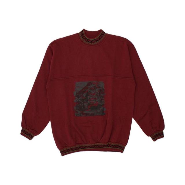 Vintage Men's Jumper - Burgundy - XL on Productcaster.