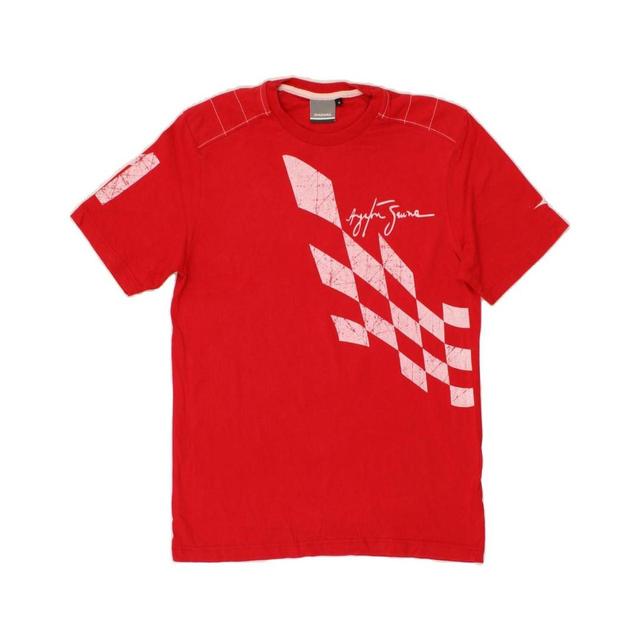 Diadora Men's T-shirt - Red - M on Productcaster.