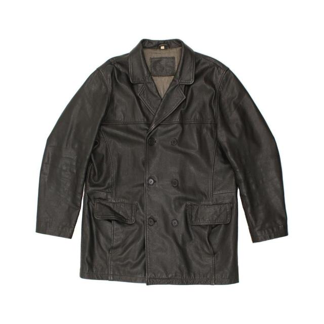 Vintage Men's Leather Jacket - Black - XS on Productcaster.