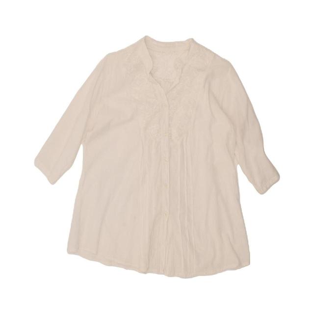 Vintage Women's Blouse - White - L on Productcaster.