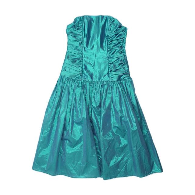 Vintage Women's Dress - Blue/Green - 12 on Productcaster.