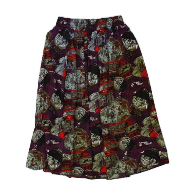 Vintage Women's Skirt - Burgundy - 26" on Productcaster.