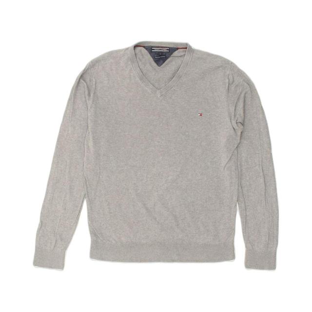 Tommy Hilfiger Men's Jumper - Grey - L on Productcaster.