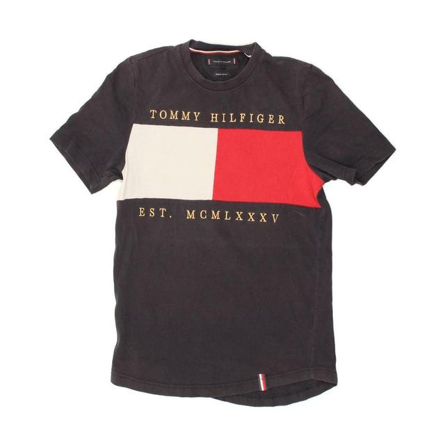 Tommy Hilfiger Men's T-shirt - Blue/Navy - S on Productcaster.