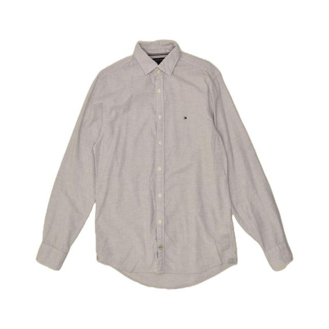 Tommy Hilfiger Men's Polo shirt - Grey - M on Productcaster.