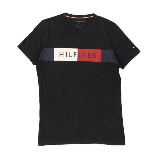 Tommy Hilfiger Men's T-shirt - Blue/Navy - M on Productcaster.