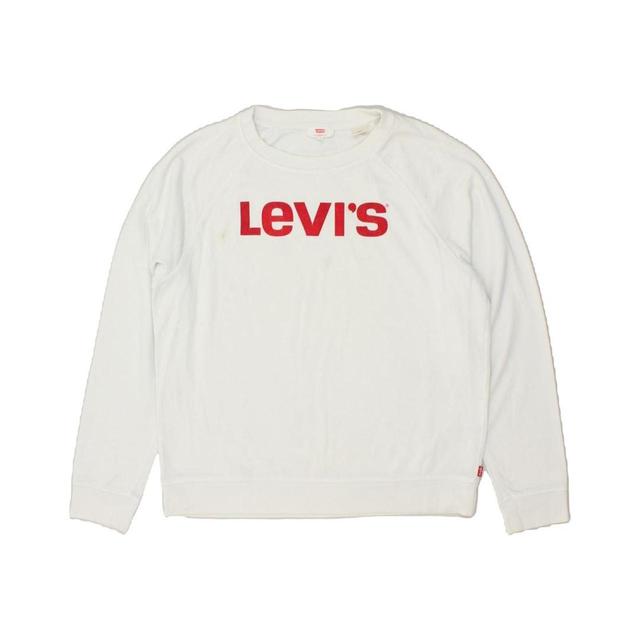 Levi's Women's Sweatshirt - White - L on Productcaster.