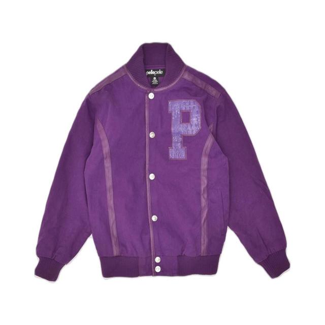 Vintage Women's Varsity Jacket - Purple - M on Productcaster.