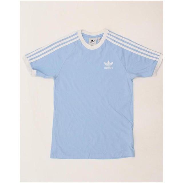 Adidas Men's T-shirt - Blue - XS on Productcaster.