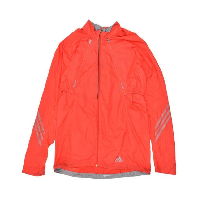 Adidas Men's Nylon Jacket - Red - L on Productcaster.