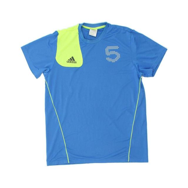 Adidas Men's T-shirt - Blue - L on Productcaster.