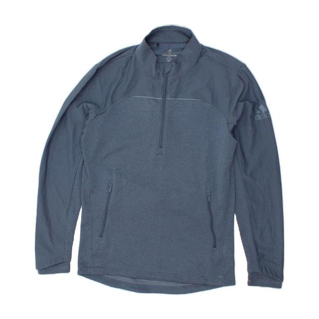 Adidas Men's Sweatshirt - Blue - S on Productcaster.