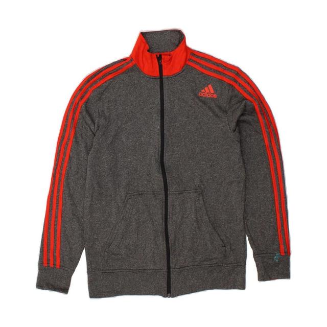 Adidas Men's Polyester Jacket - Grey - M on Productcaster.