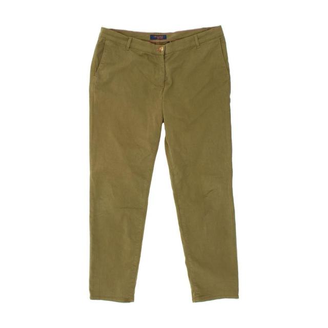 Trussardi Women's Slim Chino Trousers - Khaki - 34" on Productcaster.