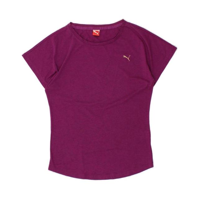 Puma Women's T-shirt - Purple - 10 on Productcaster.