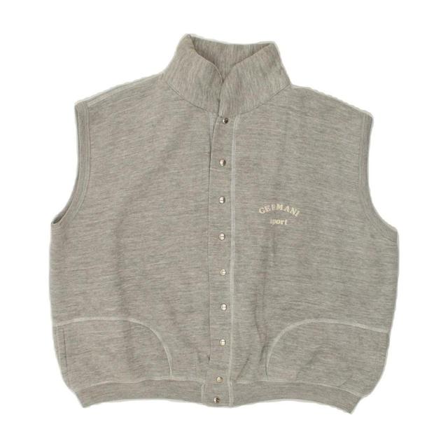 Vintage Women's Cotton Jacket - Grey - L on Productcaster.