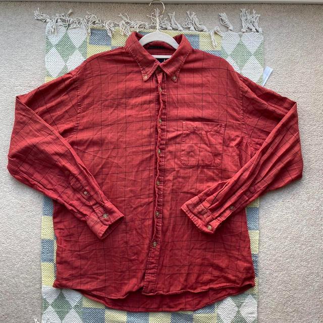 Portuguese Flannel Men's Shirt - Red/Orange - M on Productcaster.