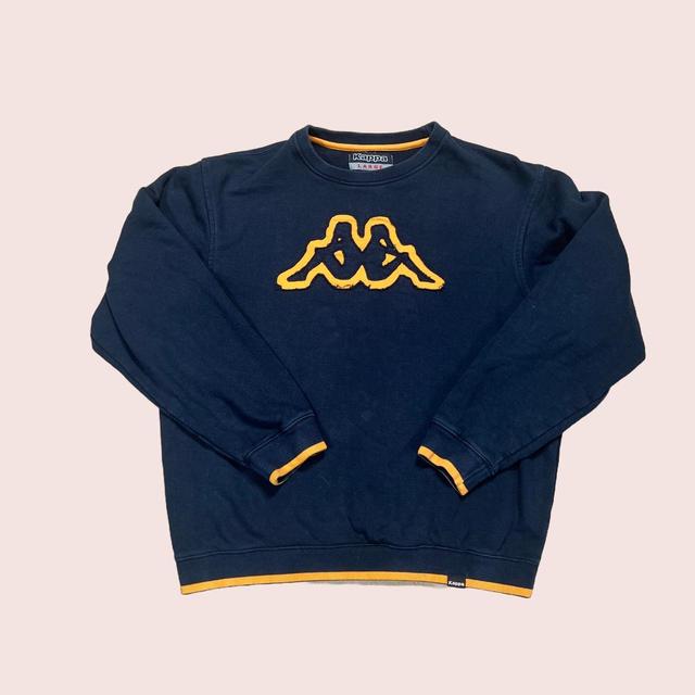 Kappa Men's Sweatshirt - Navy - S on Productcaster.