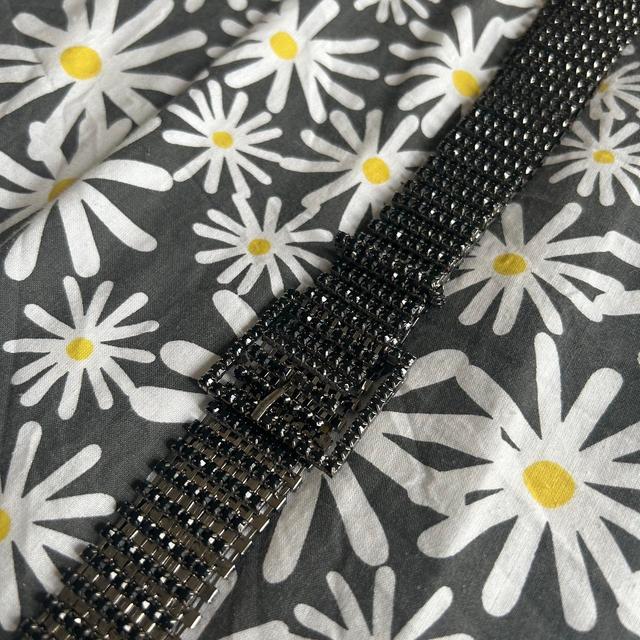 Urban Outfitters Women's Belt - Black/Silver on Productcaster.