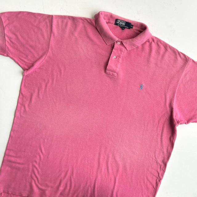 Polo Ralph Lauren Men's Polo shirt - Pink - L on Productcaster.