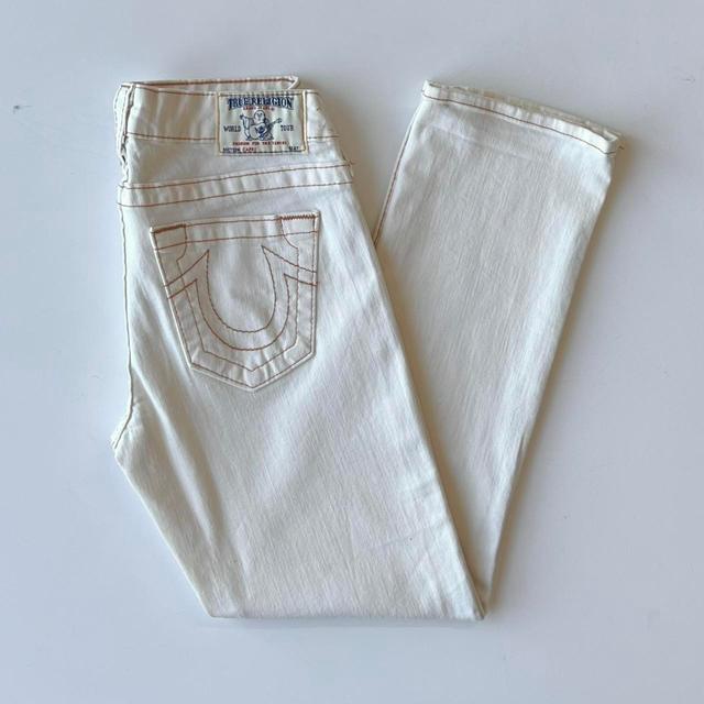 True Religion Men's Jeans - White/Cream - 26" on Productcaster.