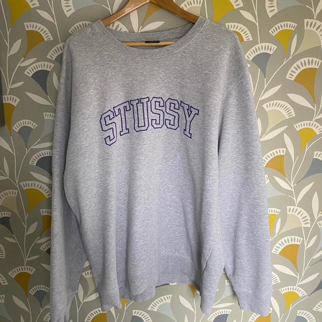 Stüssy Men's Sweatshirt - Grey - XL on Productcaster.