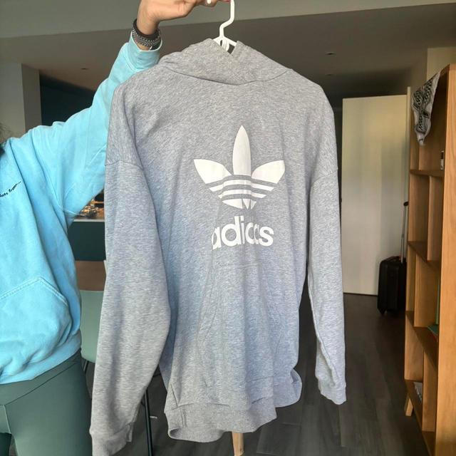 Adidas Women's Hoodie - Grey - M on Productcaster.