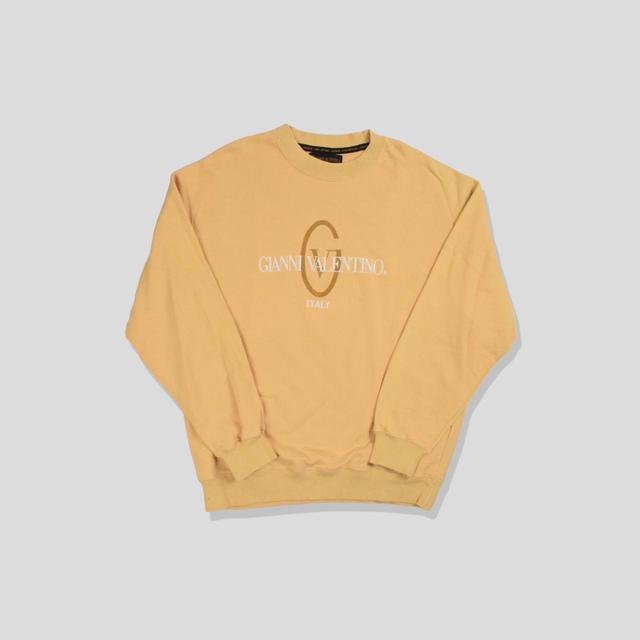 Valentino Men's Sweatshirt - Yellow - M on Productcaster.