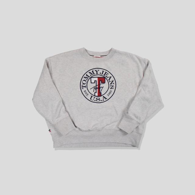 Tommy Hilfiger Men's Sweatshirt - Grey - S on Productcaster.