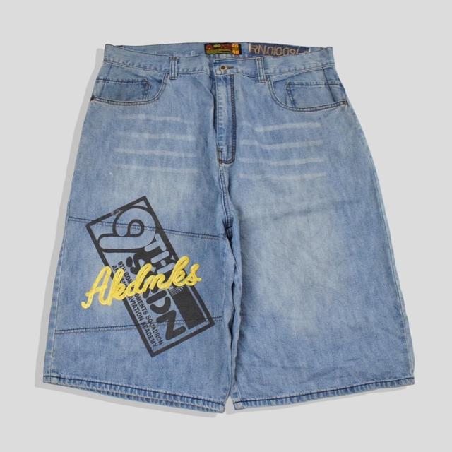 Akademiks Men's Shorts - Blue - 40" on Productcaster.