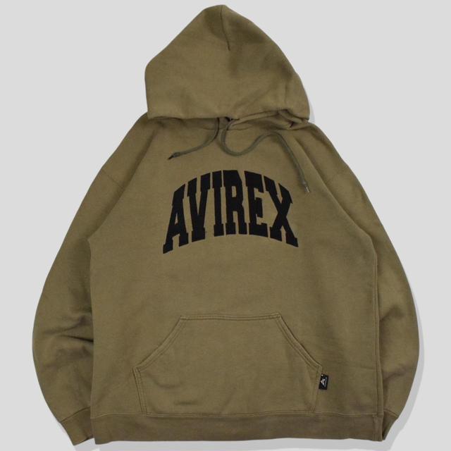 Avirex Men's Hoodie - Khaki - M on Productcaster.