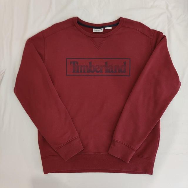 Timberland Men's Jumper - Burgundy - M on Productcaster.