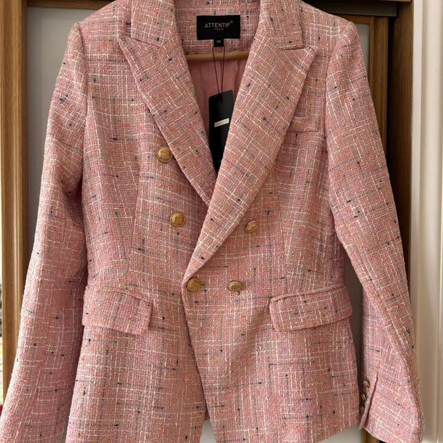 Women's Blazer Jacket - Pink - UK 12 on Productcaster.