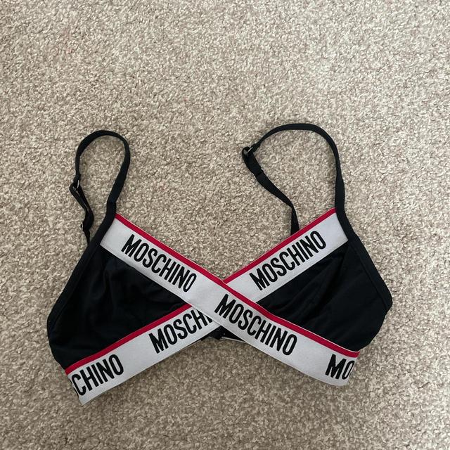 Moschino Women's Crop top - Black/Red - XS on Productcaster.