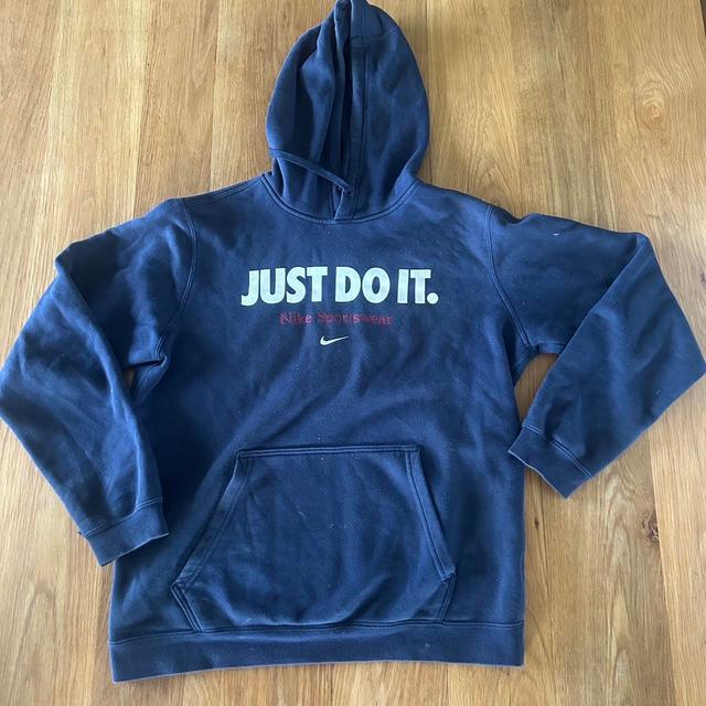 Nike Men's Hoodie - Navy - M on Productcaster.