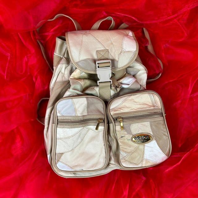 Vintage Women's Backpacks - Cream on Productcaster.