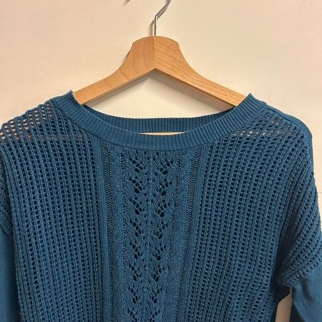 Vintage Women's Jumper - Blue - M on Productcaster.