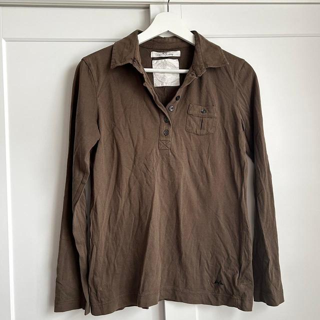 Burberry Women's Blouse - Khaki - S on Productcaster.