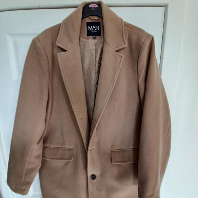 BoohooMAN Men's Overcoat - Tan - 3XL on Productcaster.