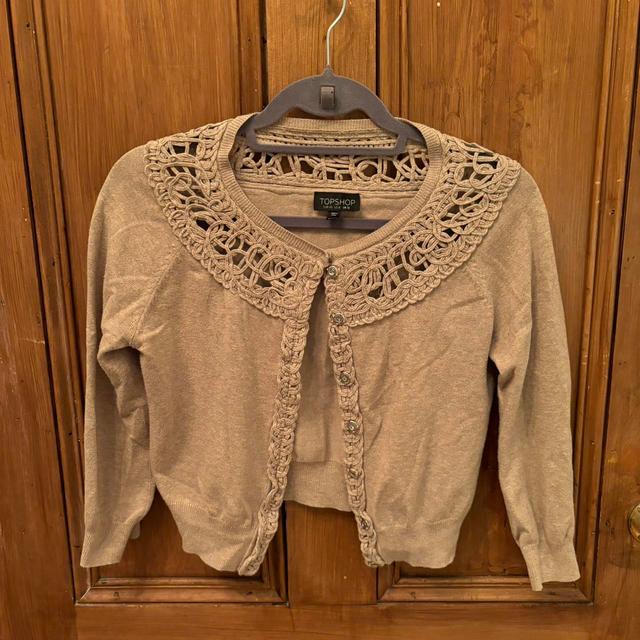 Topshop Women's Cardigan - Tan/Brown - S on Productcaster.