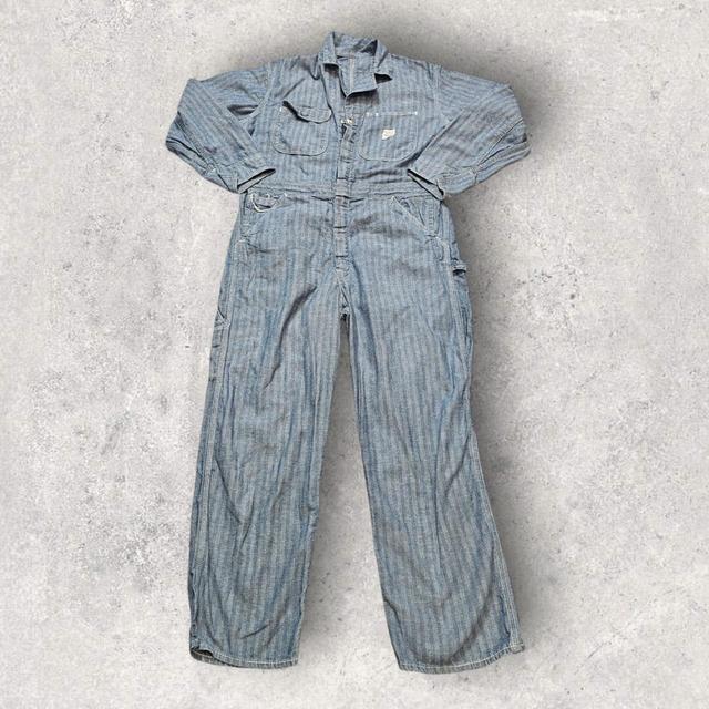 Sears Men's Jumpsuits and playsuits - White/Blue - L on Productcaster.