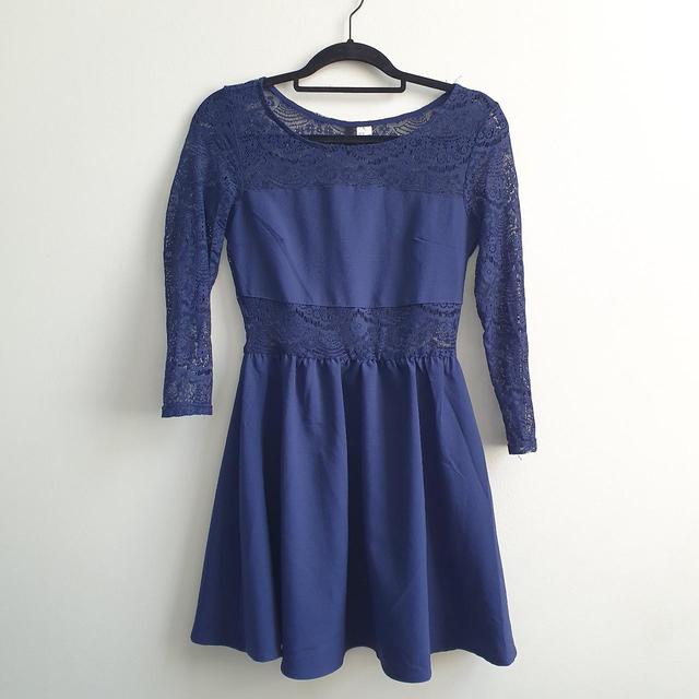 H&M Women's Mini Dress - Blue - 12 on Productcaster.